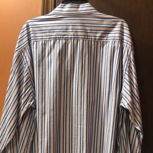 Tasso Elba Dress Shirt/ French Cuffs/ Stripes